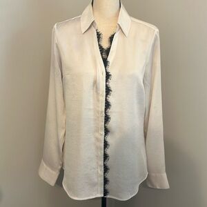 Express Lace Button Slim Fit Portofino NWOT​